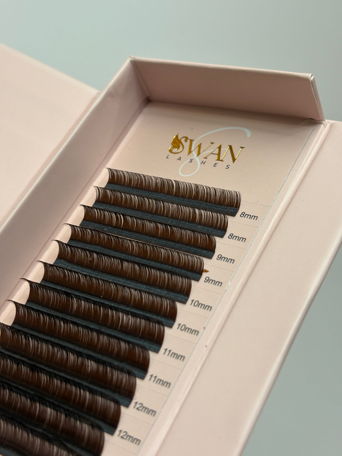BROWN VOLUME D CURL LASH TRAYS 0.05