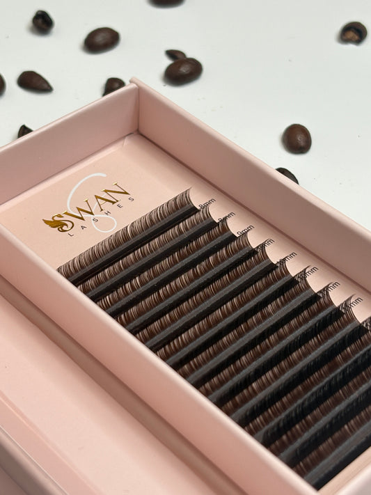 BROWN CLASSIC C CURL LASH TRAYS 0.15