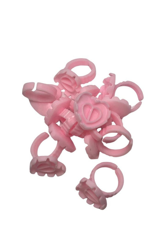 Heart glue rings